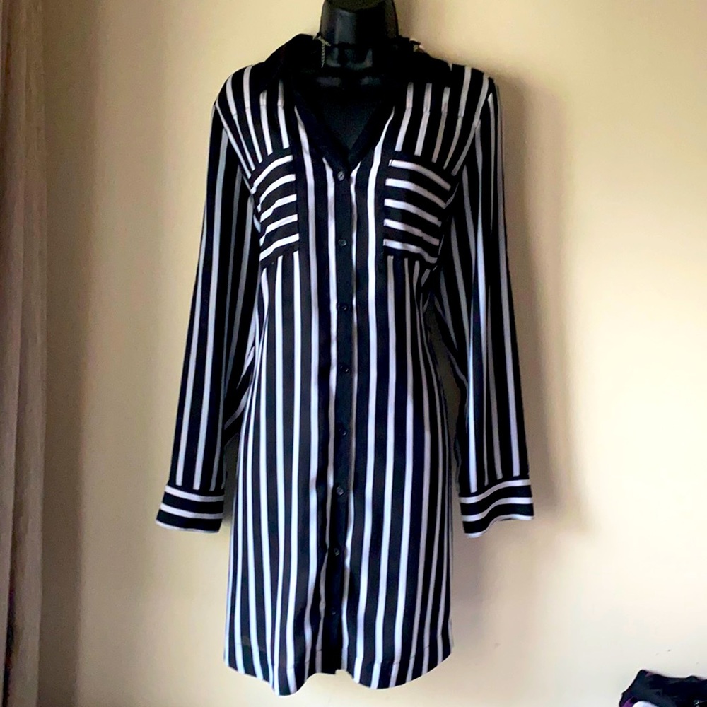 Portofino Striped Shirt Dress